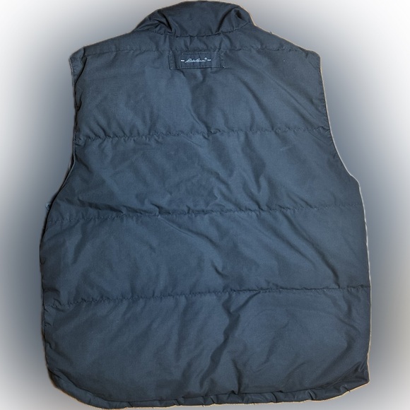 Vintage Eddie Bauer Black Goose Down Quilted Vest - Picture 3 of 8